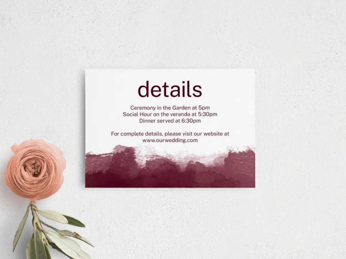 Guest Information Card