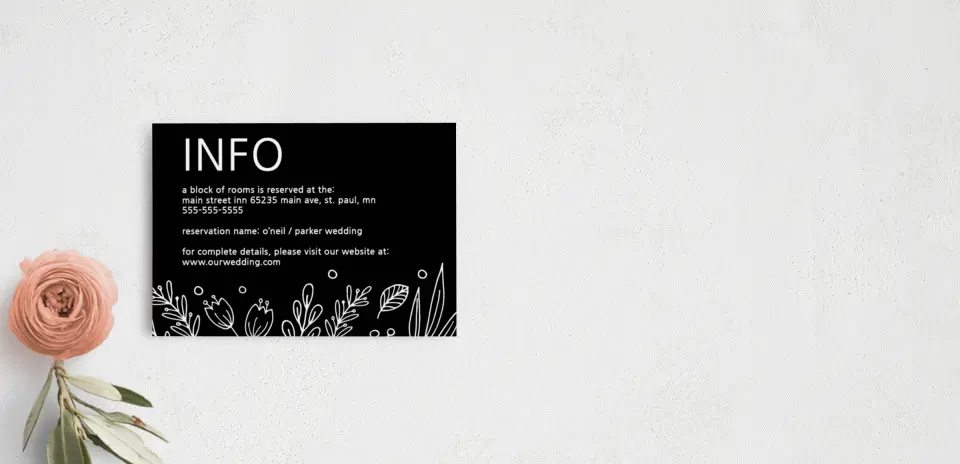 Guest Information Card