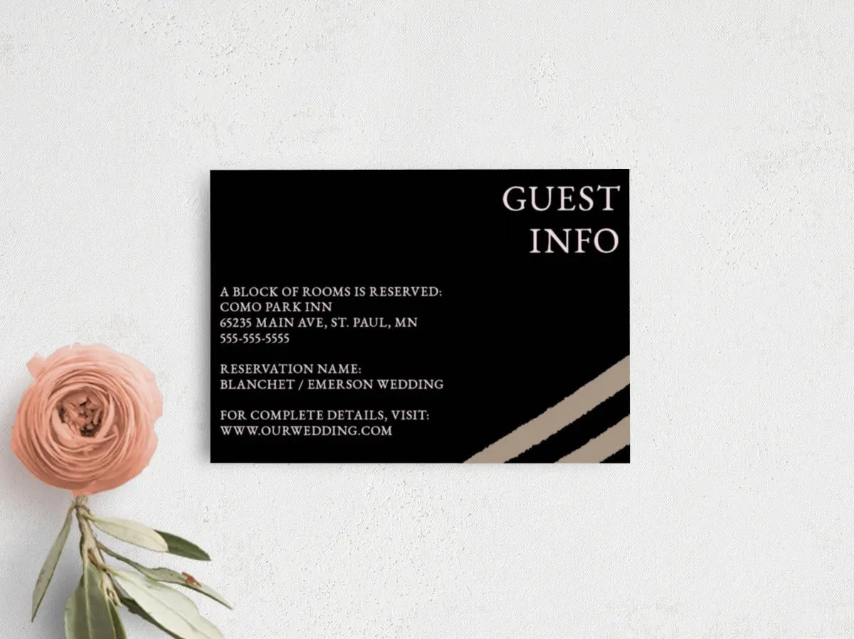 Guest Information Card