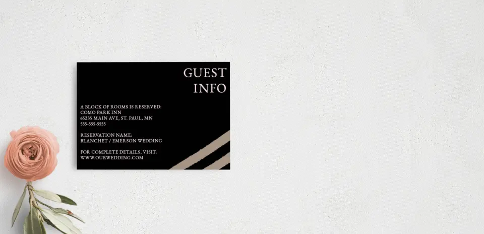 Guest Information Card