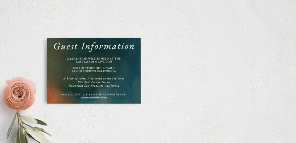 Guest Information Card