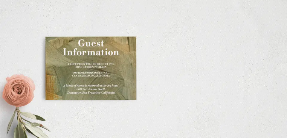 Guest Information Card