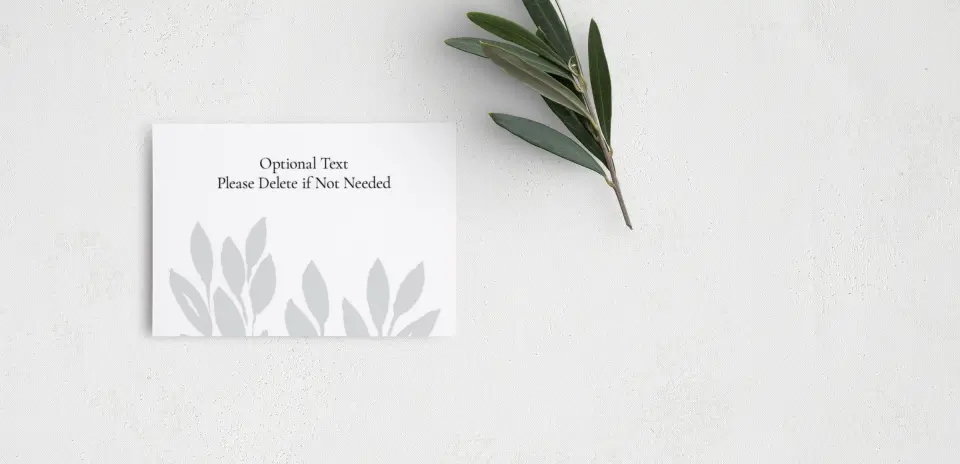 Guest Information Card Back View