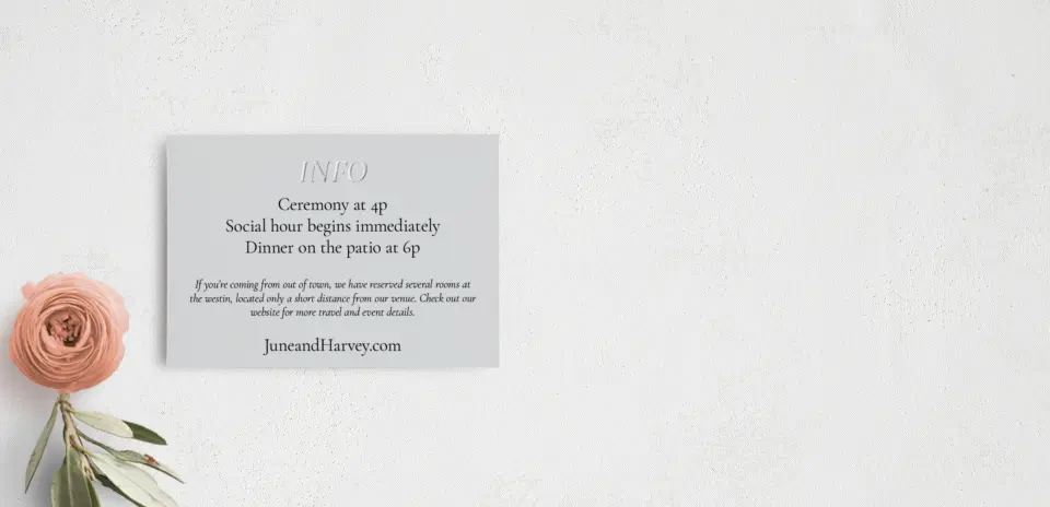 Guest Information Card