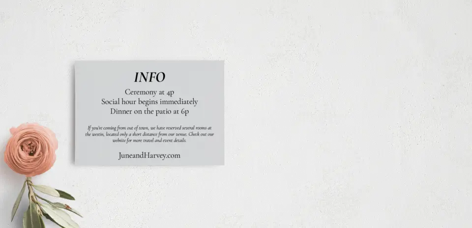 Guest Information Card