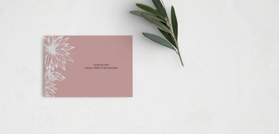 Guest Information Card Back View