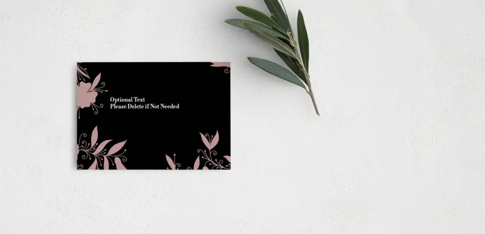 Guest Information Card Back View