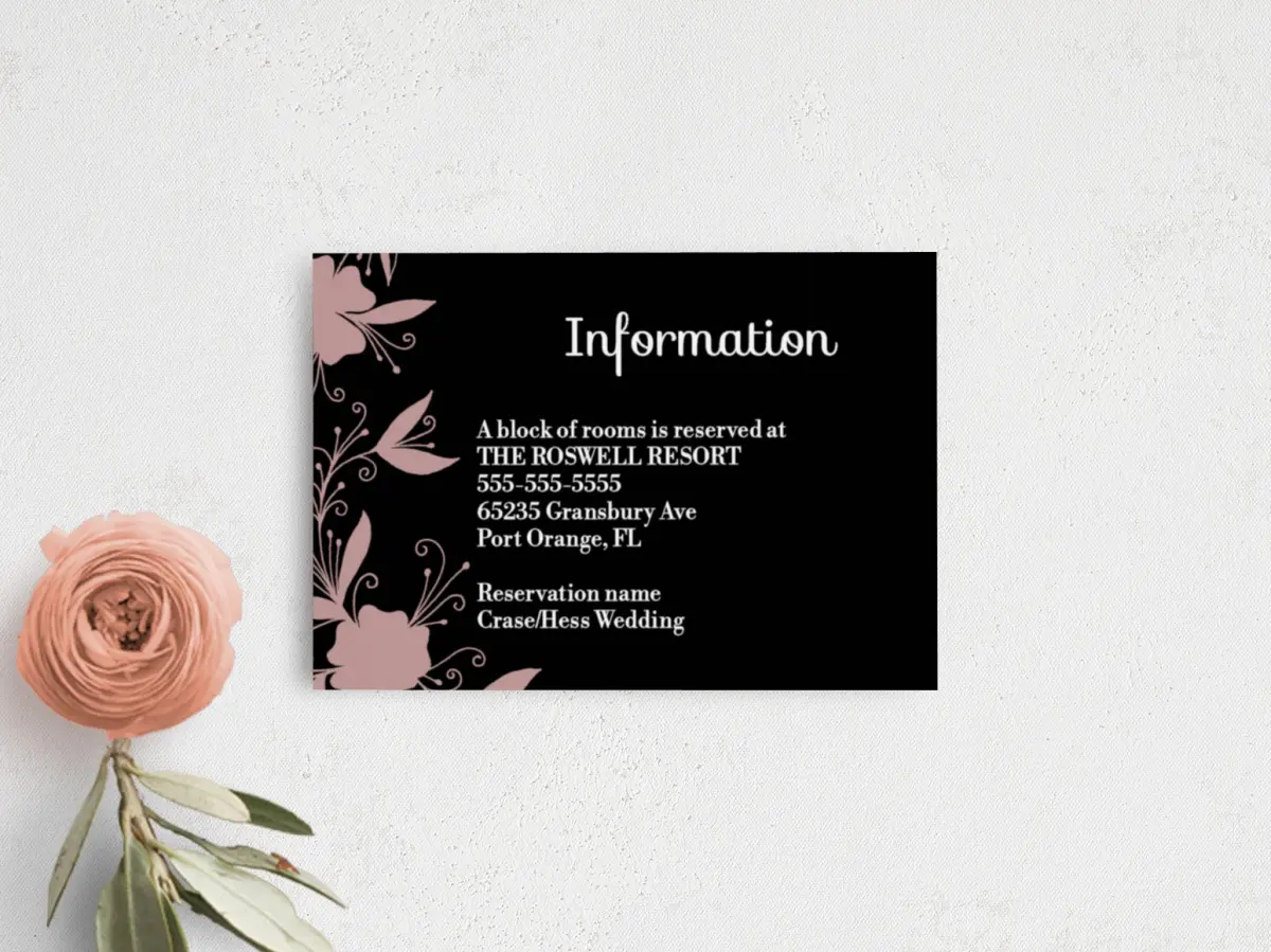 Guest Information Card