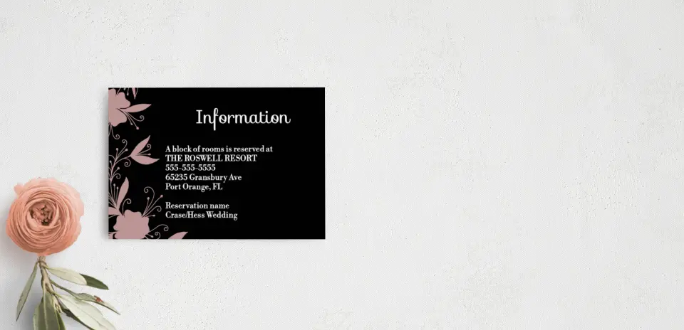 Guest Information Card
