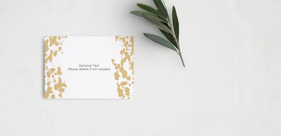 Guest Information Card Back View