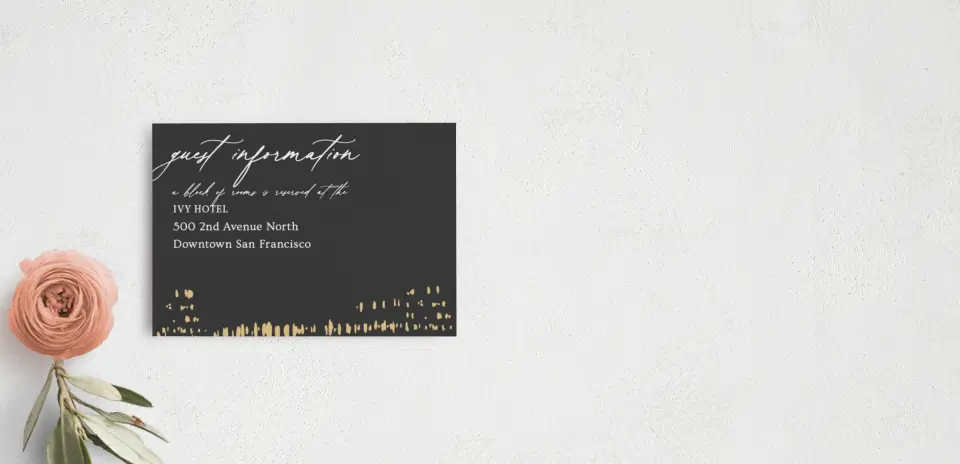 Guest Information Card
