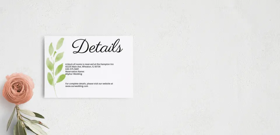 Guest Information Card