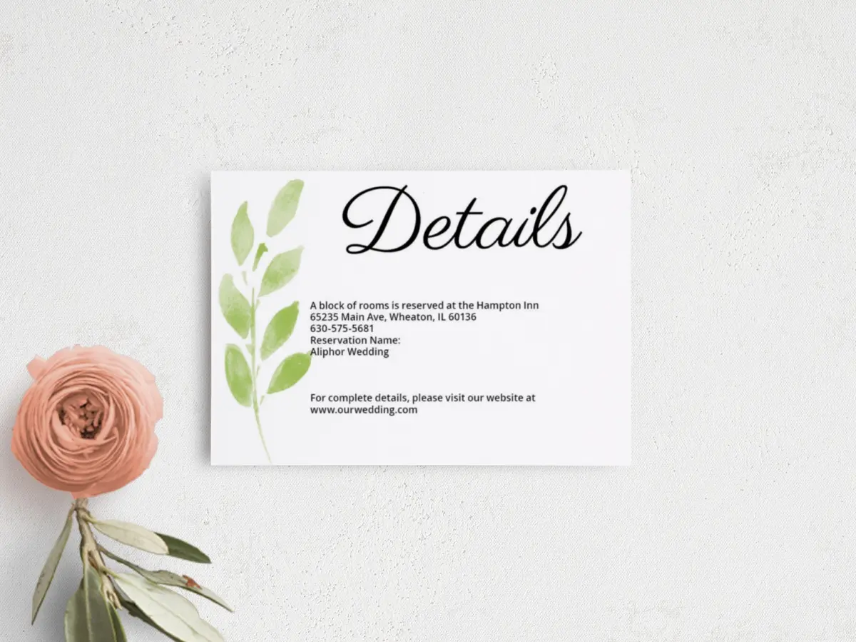 Guest Information Card