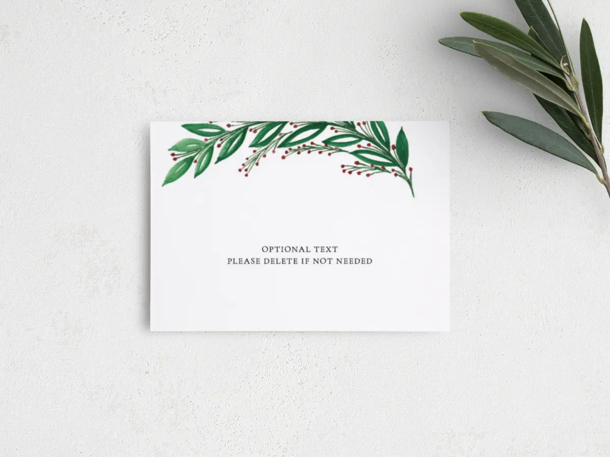 Guest Information Card Back View