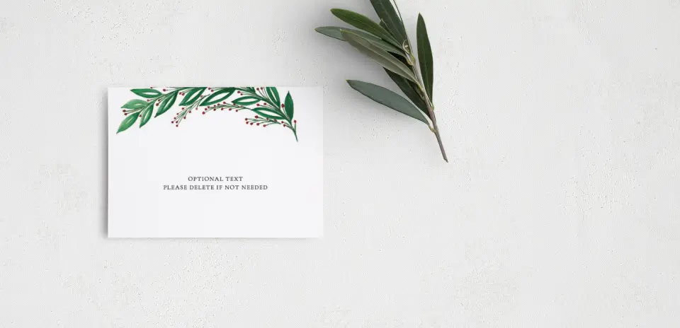 Guest Information Card Back View