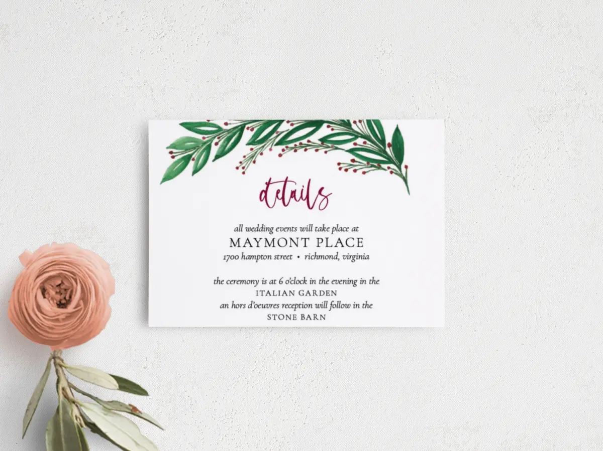 Guest Information Card