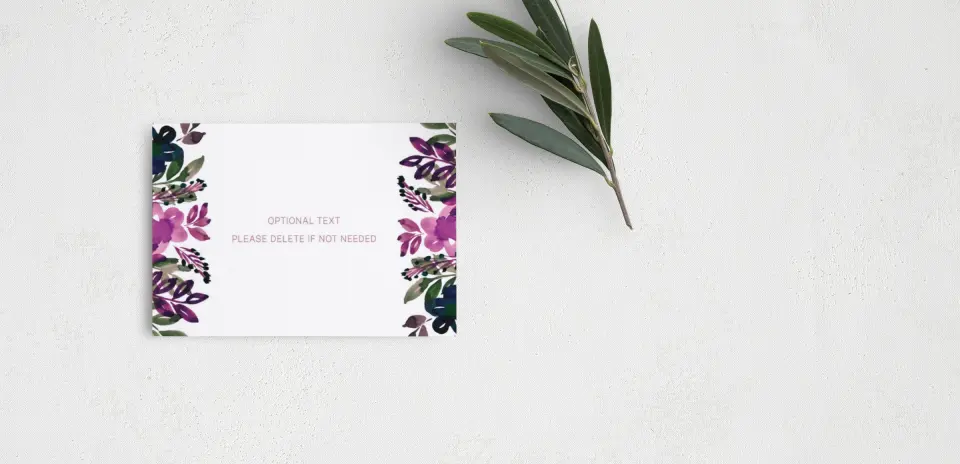 Guest Information Card Back View