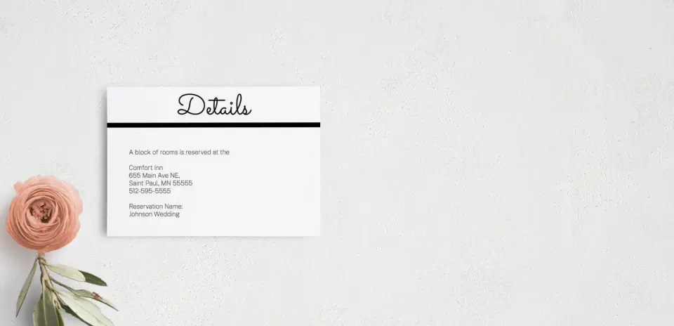 Guest Information Card