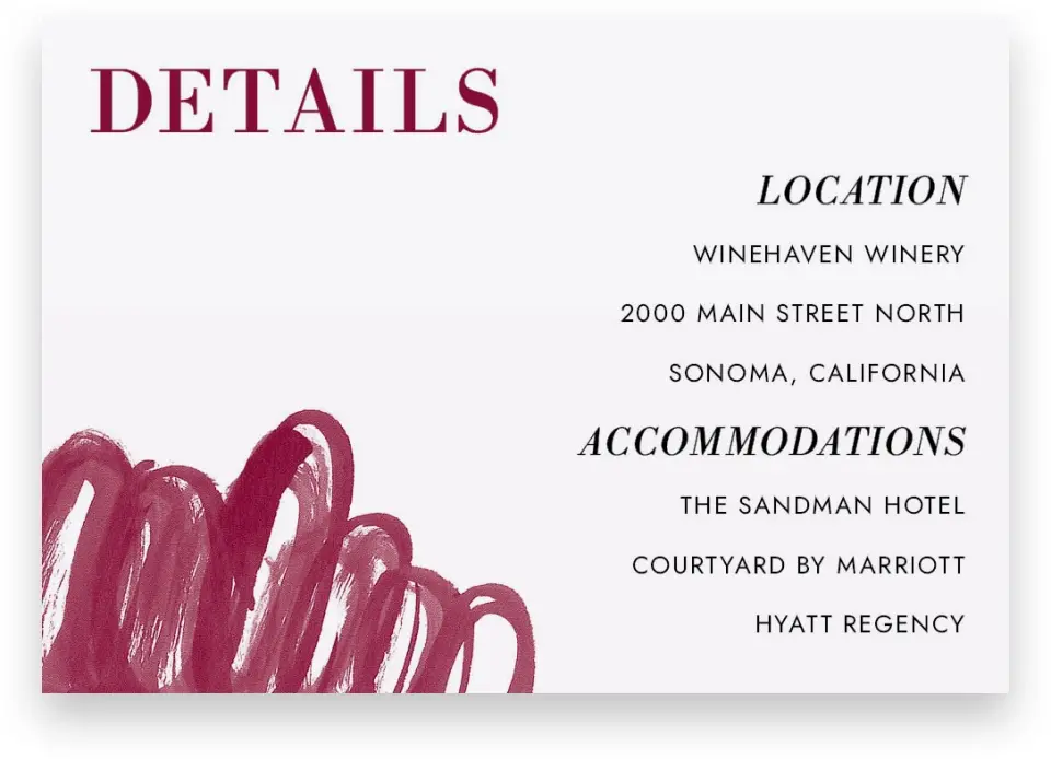 This is a 5" x 3½" Wedding Invitation Enclosure Card called Joyful Shimmer printed in full color with Silver foil on Luxe Satin (coated) paper