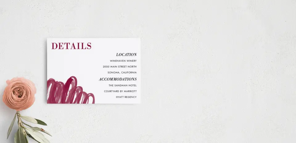 Guest Information Card