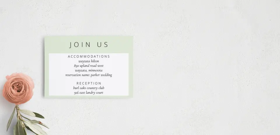 Guest Information Card