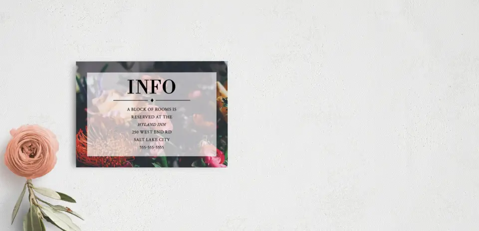 Guest Information Card