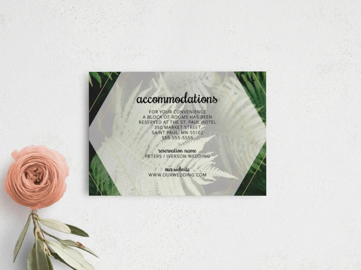 Guest Information Card