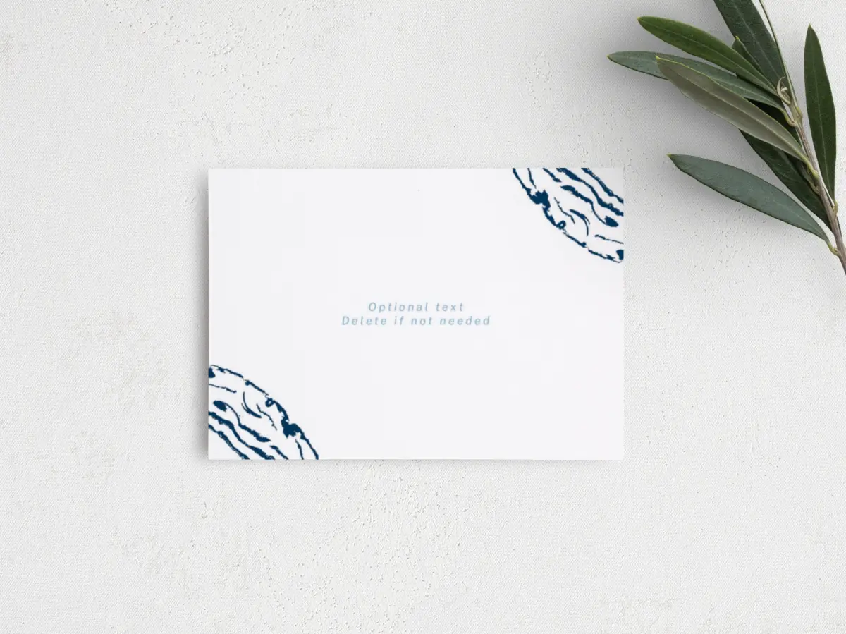 Guest Information Card Back View