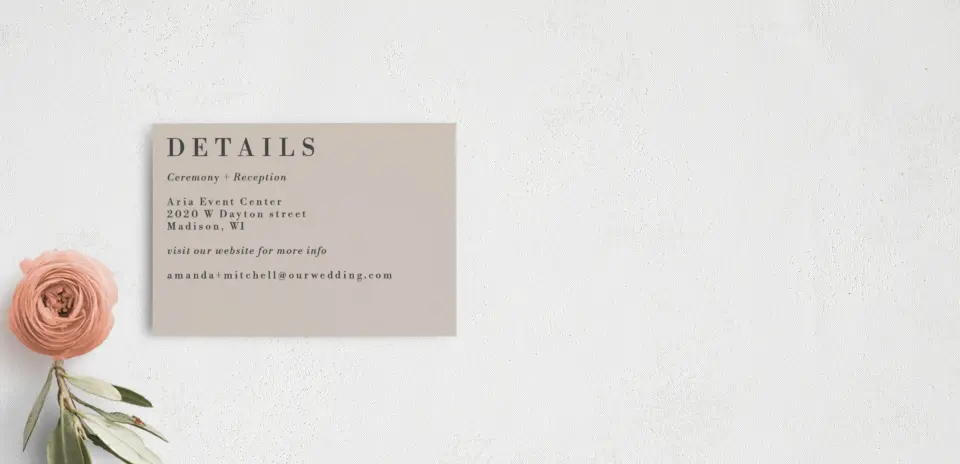 Guest Information Card