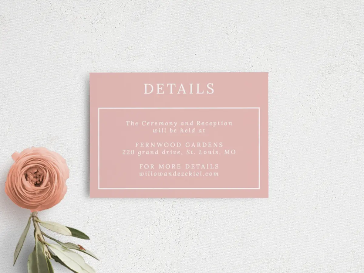 Guest Information Card