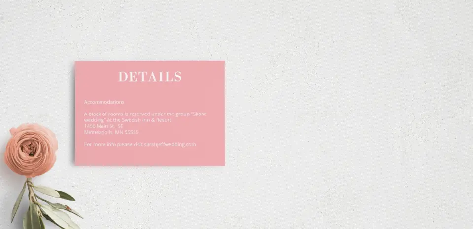 Guest Information Card