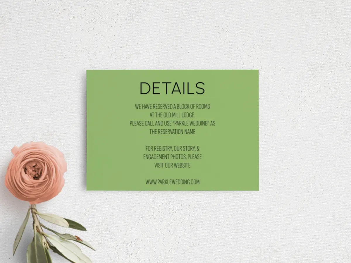 Guest Information Card