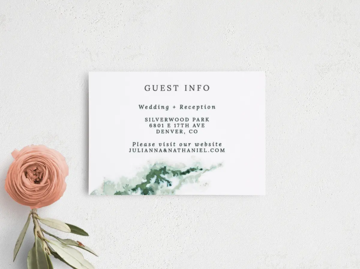 Guest Information Card