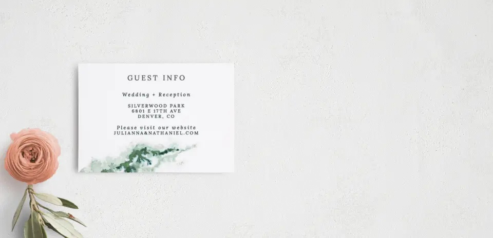 Guest Information Card