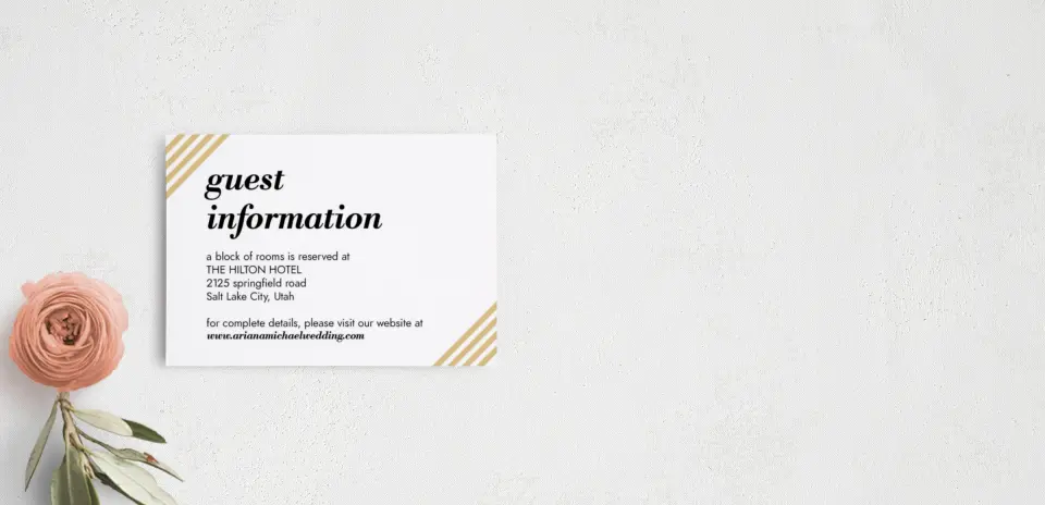 Guest Information Card