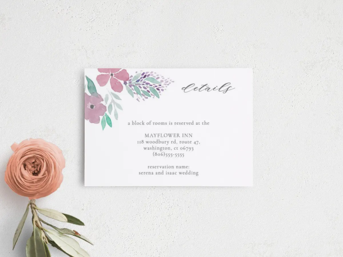 Guest Information Card