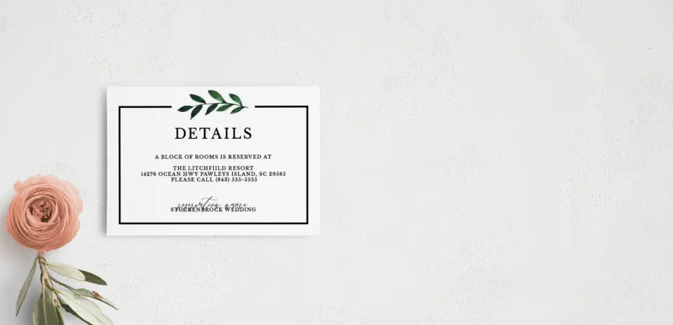 Guest Information Card