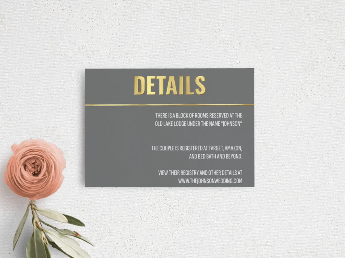 Guest Information Card