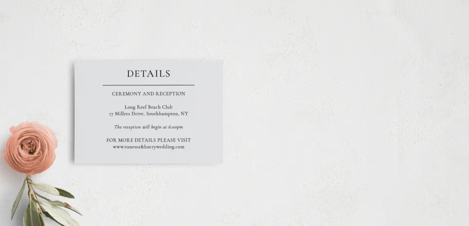 Guest Information Card