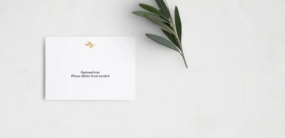Guest Information Card Back View