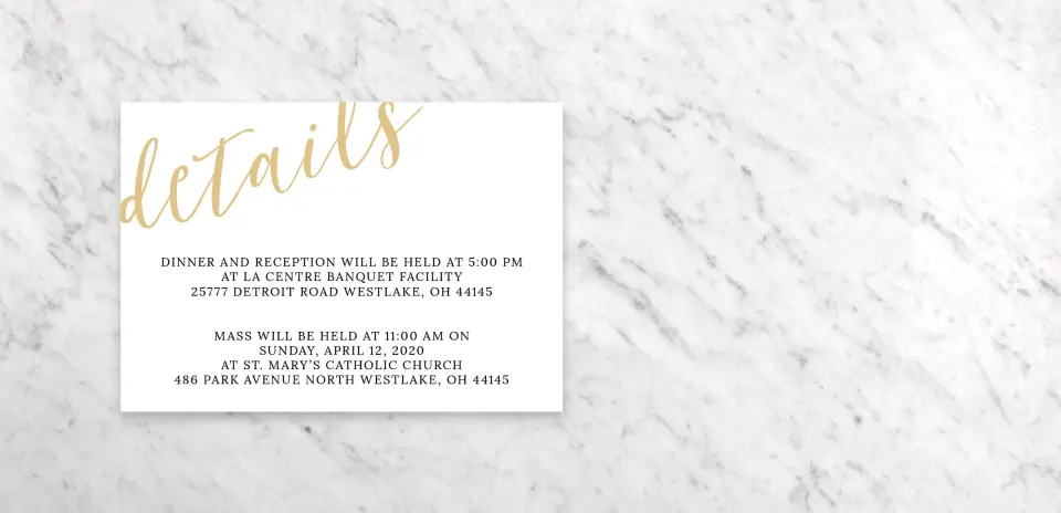 Guest Information Card