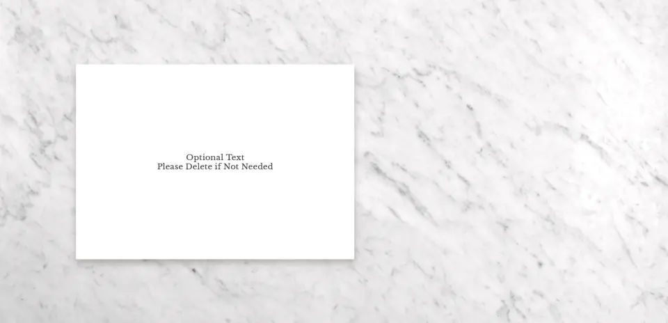 Guest Information Card Back View