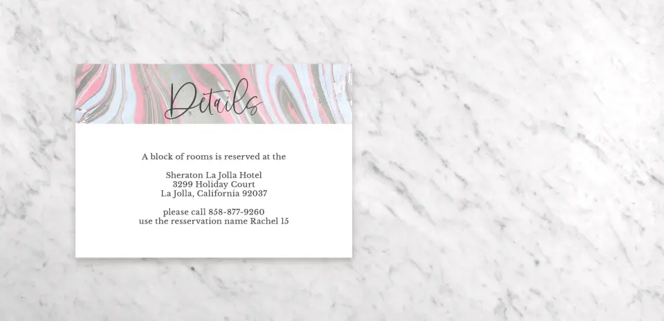 Guest Information Card