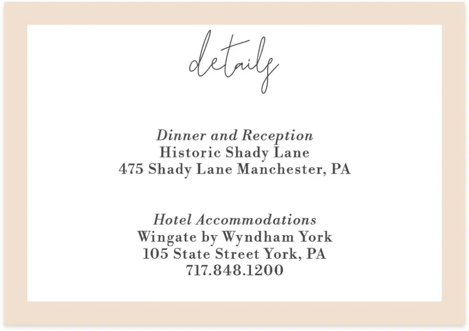 This is a 5" x 3½" Wedding Invitation Enclosure Card called Super Sweet 15 printed in full color on Premium Smooth paper