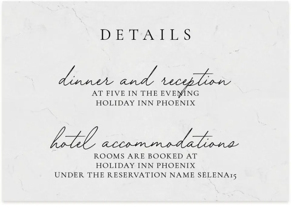 This is a 5" x 3½" Wedding Invitation Enclosure Card called Lovely Blooms printed in full color on Premium Smooth paper