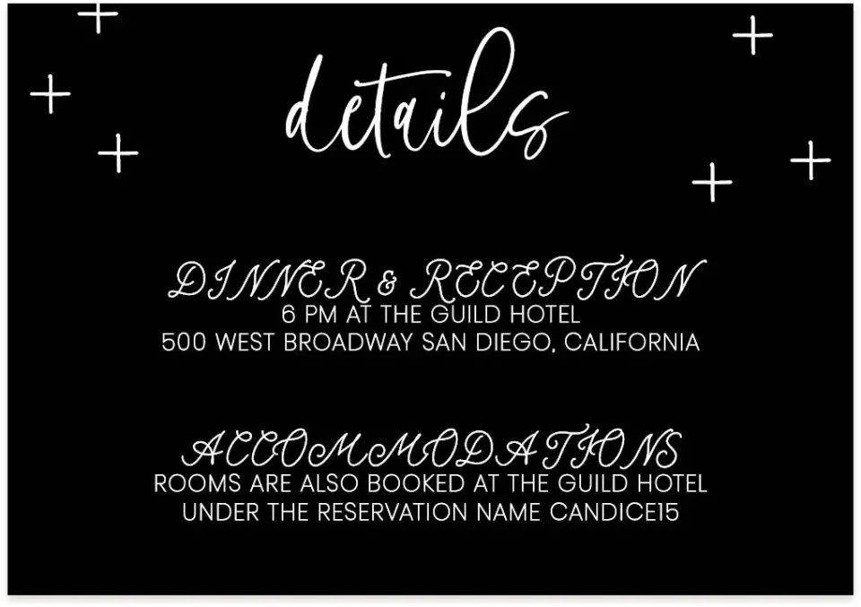 This is a 5" x 3½" Wedding Invitation Enclosure Card called Radiant Tradition printed in full color on Premium Smooth paper