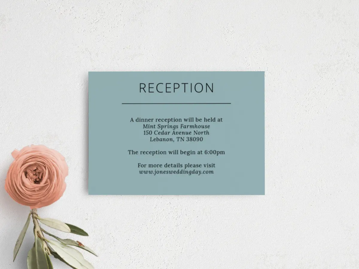 Guest Information Card