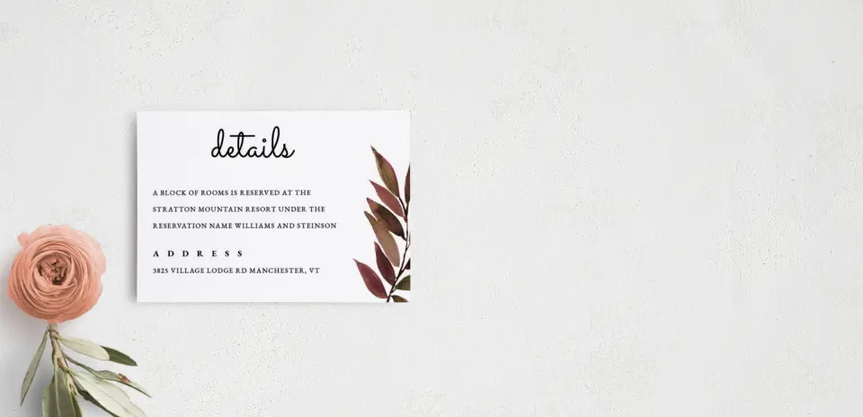 Guest Information Card
