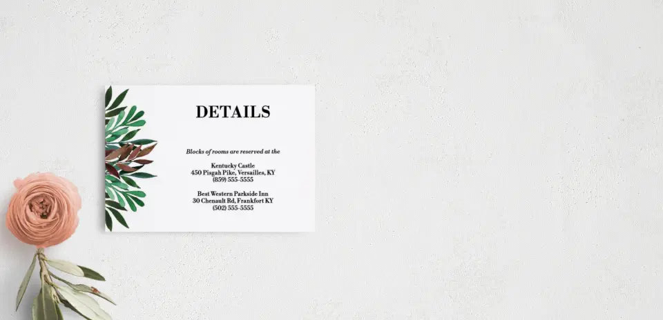 Guest Information Card