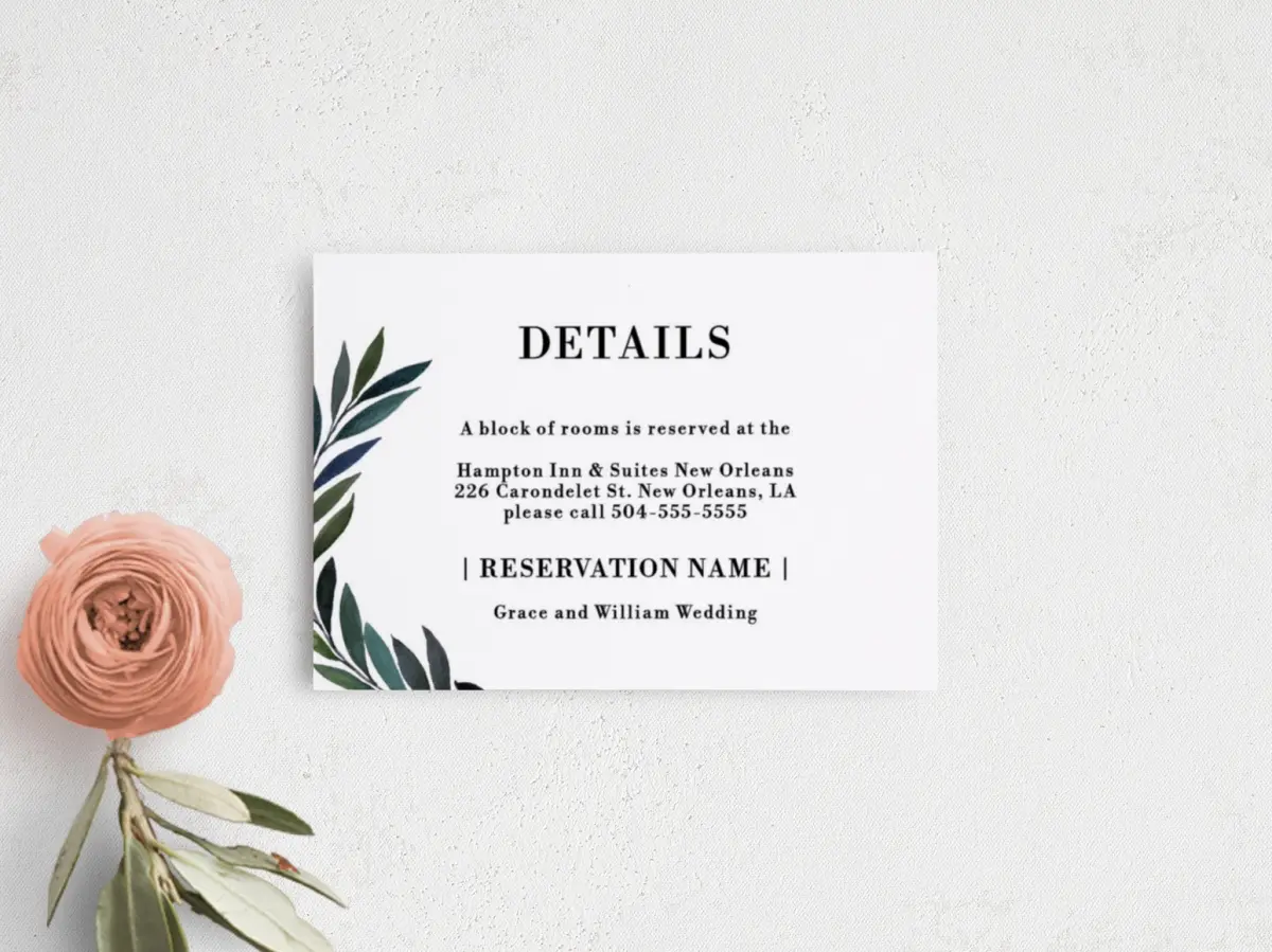 Guest Information Card